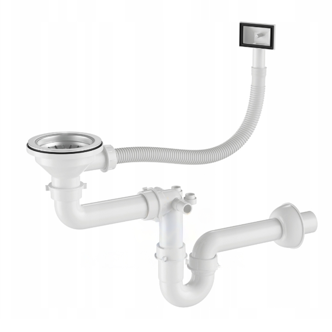 Zlewozmywak Stalowy 37x45 cm INOX (Satyna) — Jednokomorowy, Nablatowy lub Podwieszany, Głębokość 210 mm, Przelew, Odpływ 114 mm