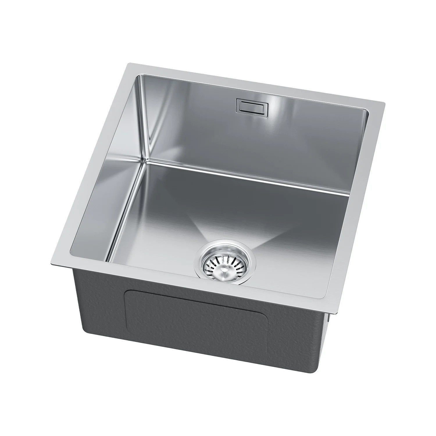 Jednokomorowy Zlewozmywak Stalowy 40x44 cm Inox Szczotkowany