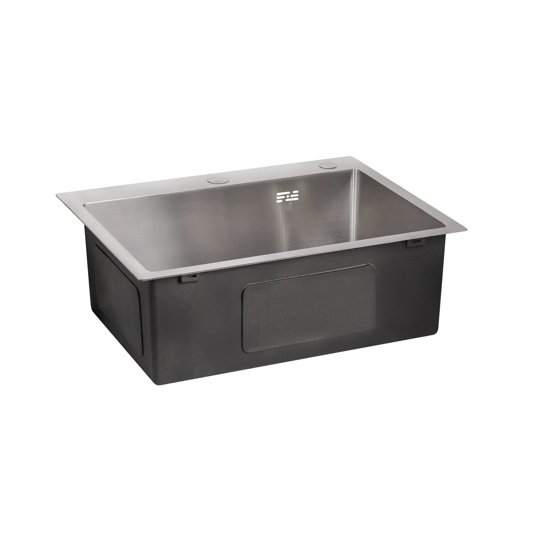 Zlewozmywak Stalowy Jednokomorowy 58x45 cm INOX z Syfonem i Otworem Przelewowym