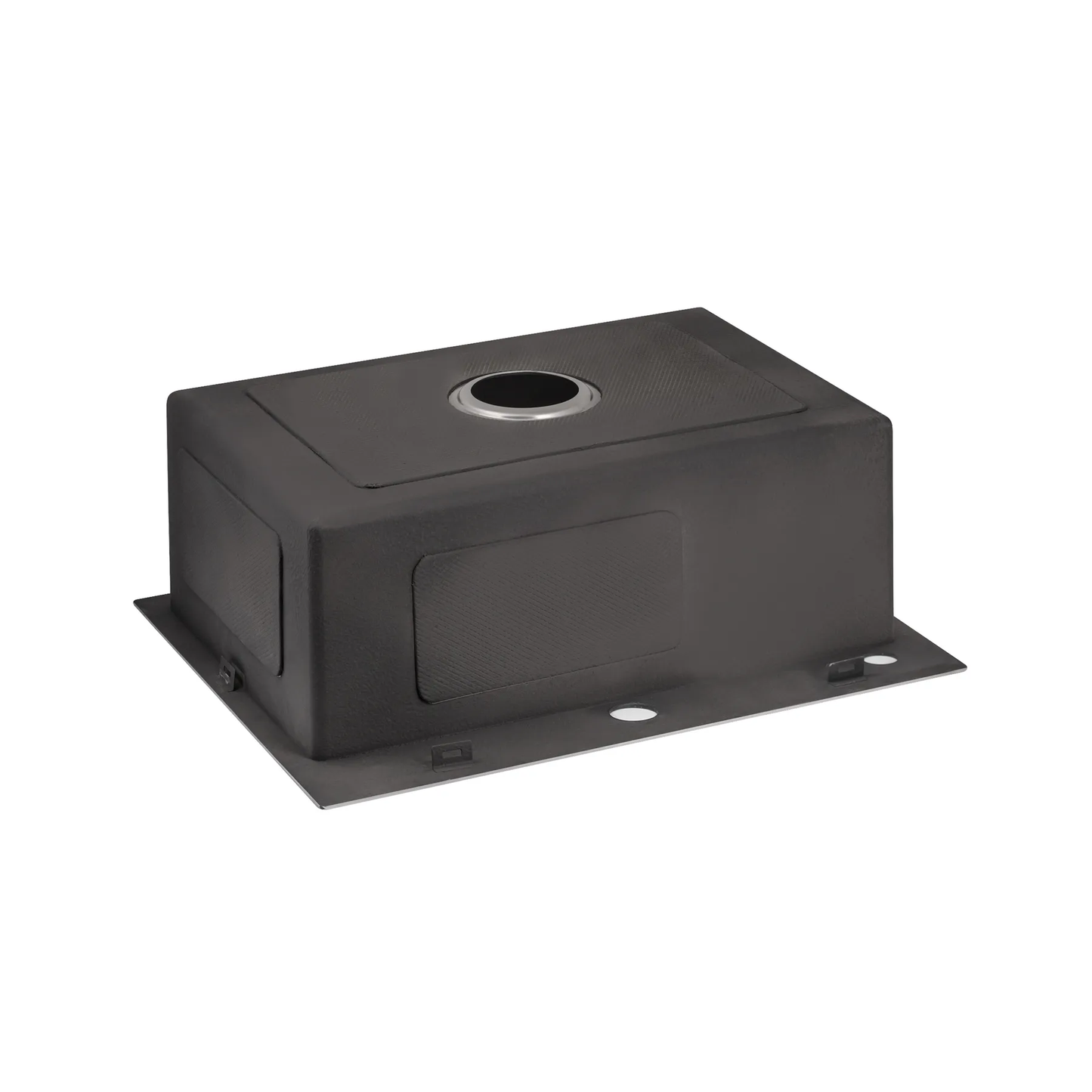 Zlewozmywak Stalowy Jednokomorowy 58x45 cm INOX z Syfonem i Otworem Przelewowym