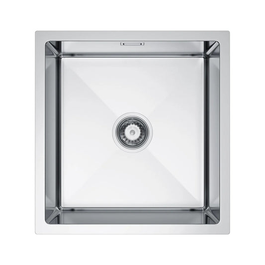 Jednokomorowy Zlewozmywak Stalowy 40x44 cm Inox Szczotkowany