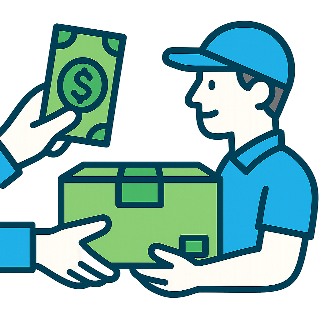 Cash on delivery icon